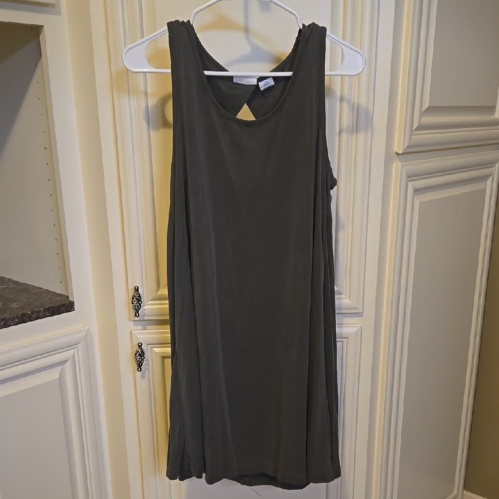 Sigrid Olsen Gray Sleeveless Dress